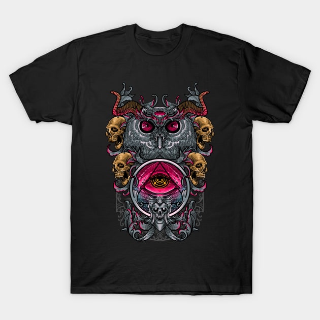 deadly owl night T-Shirt by heinrich